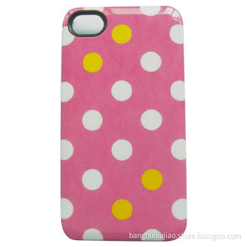 2014 Beautiful Circle Ring TPU Case for iPhone 4S/5, with IMD/IML Technology